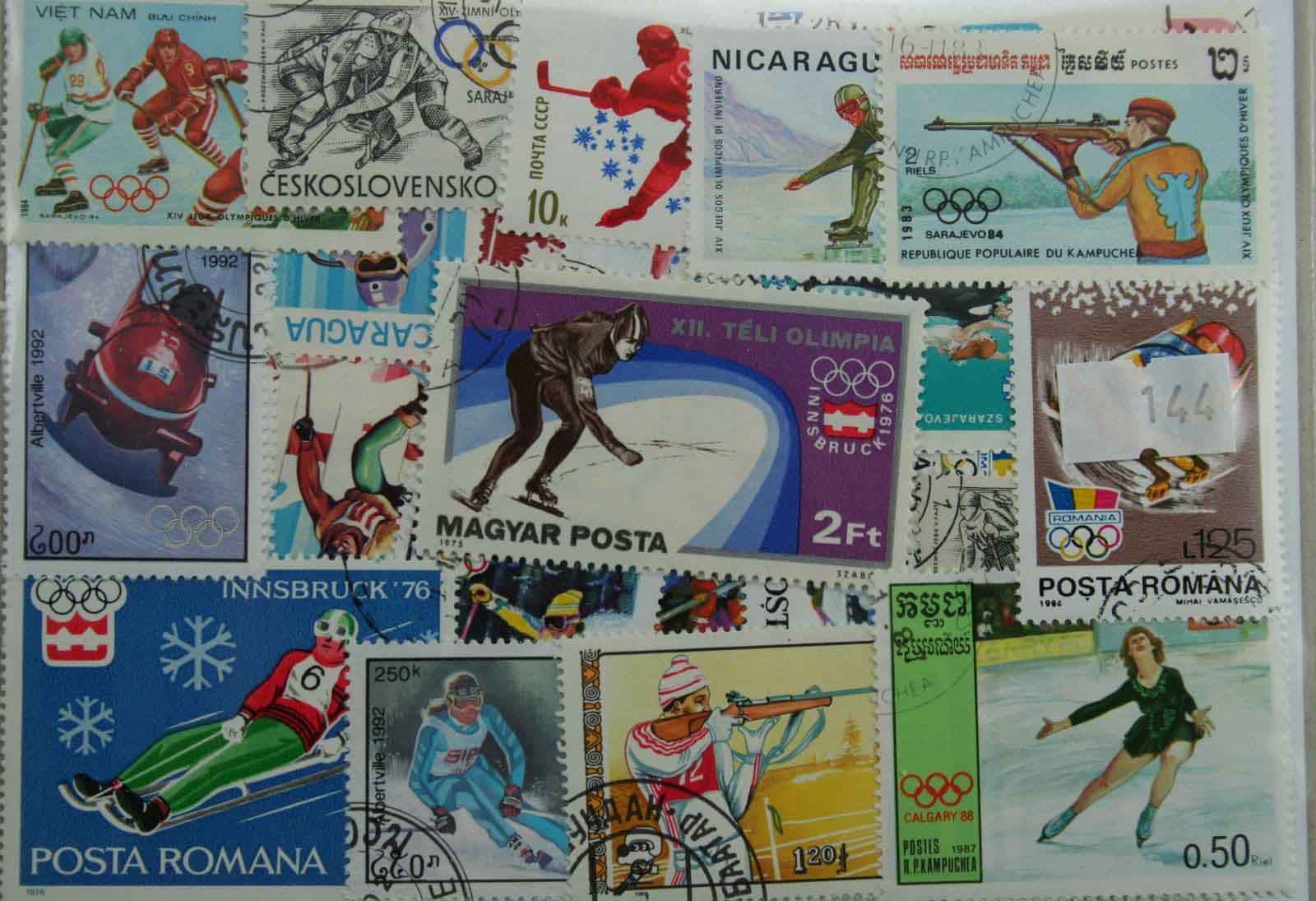 Olympics 100 Stamps (Winter) (144)