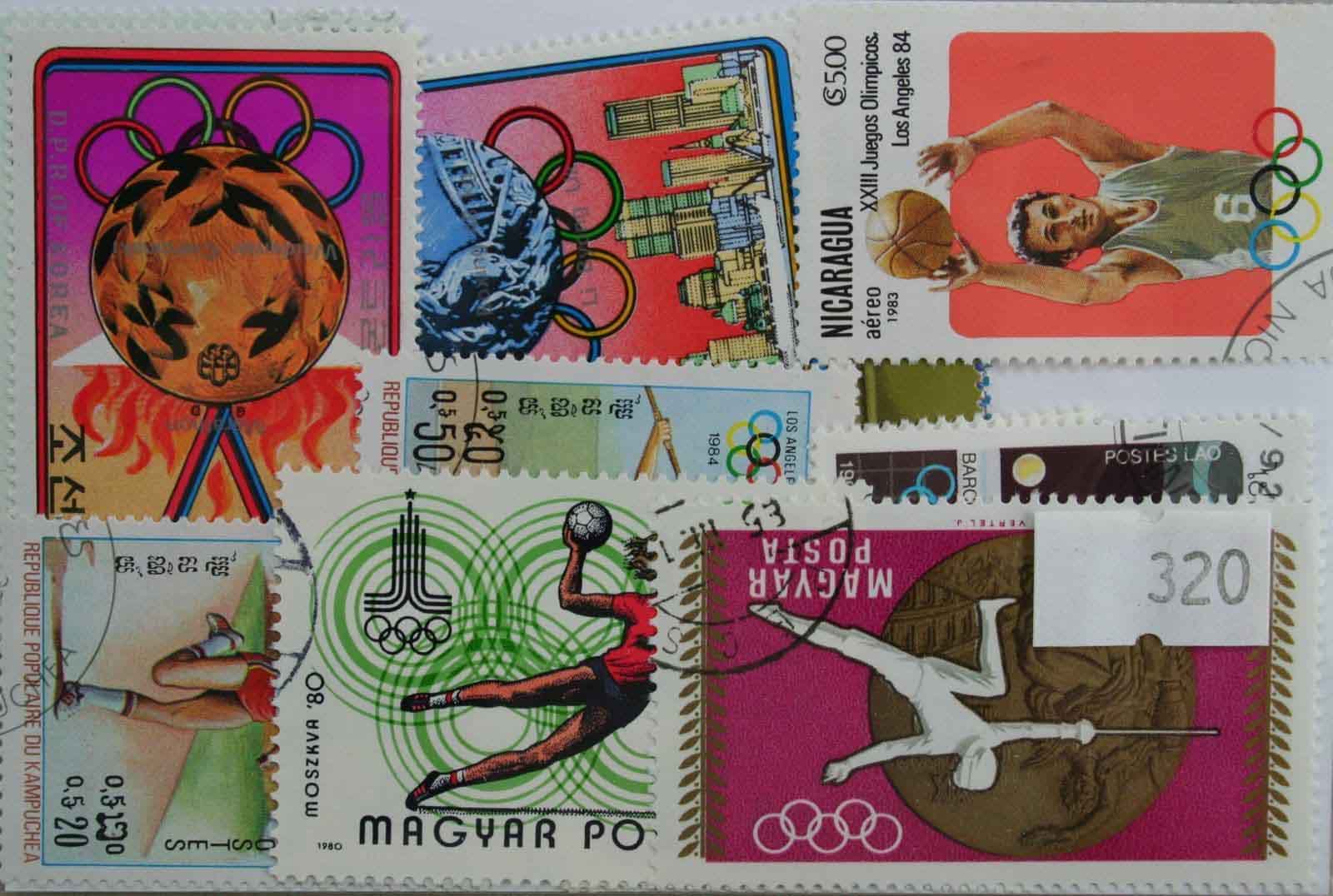 Olympics 25 Stamps (Summer) (320)