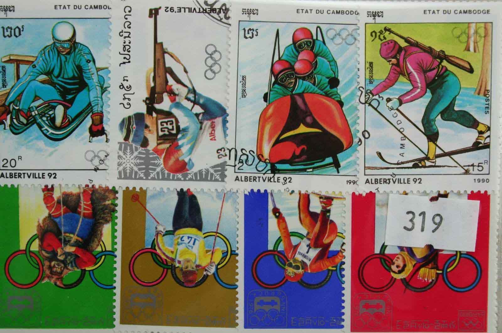 Olympics 25 Stamps (Winter) (319)