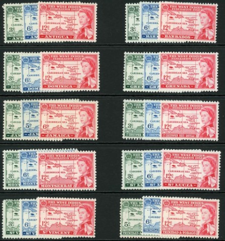 Omnibus / 1958 Caribbean Federation Complete set U/M