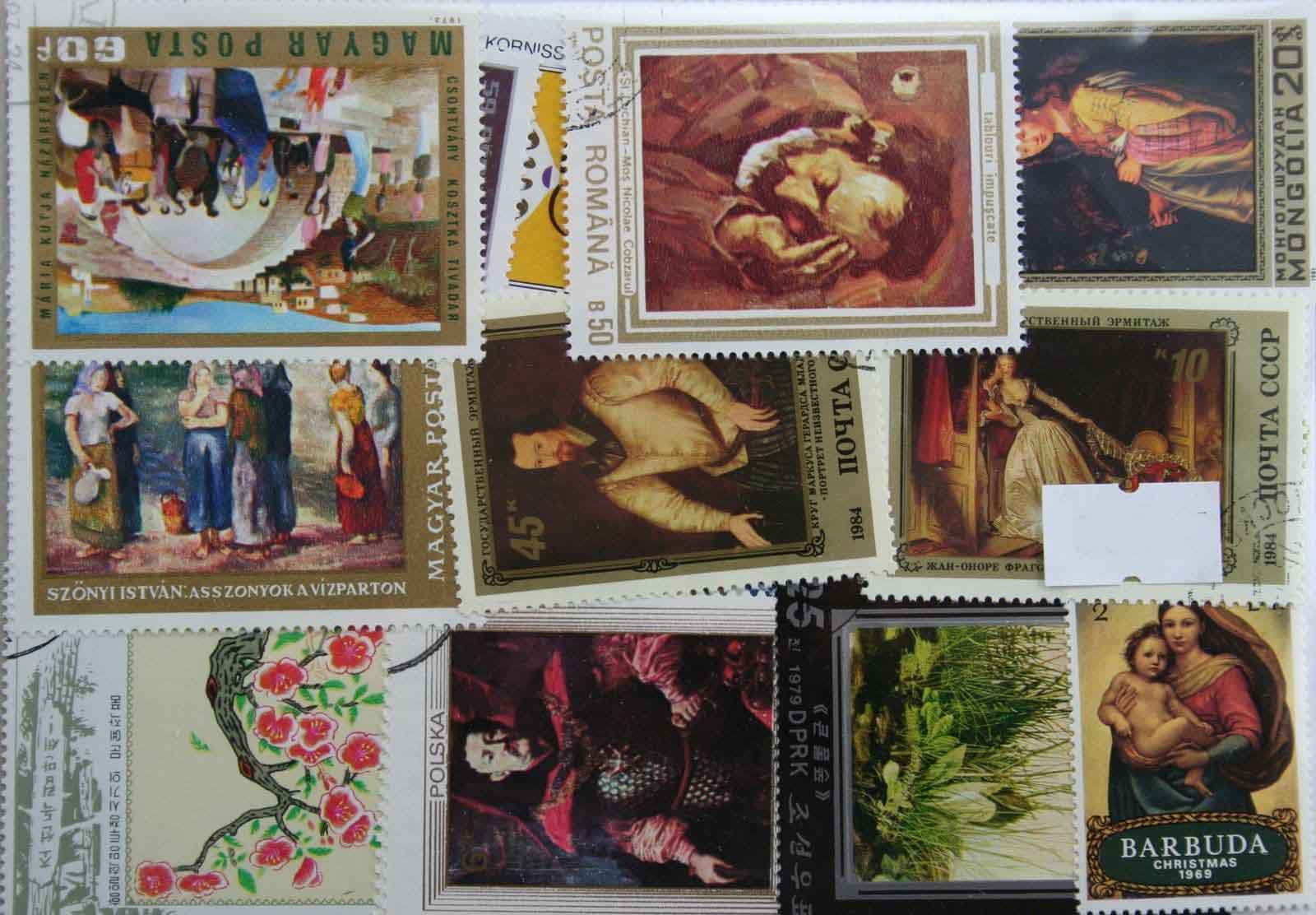 Paintings + Art 100 Stamps (159)