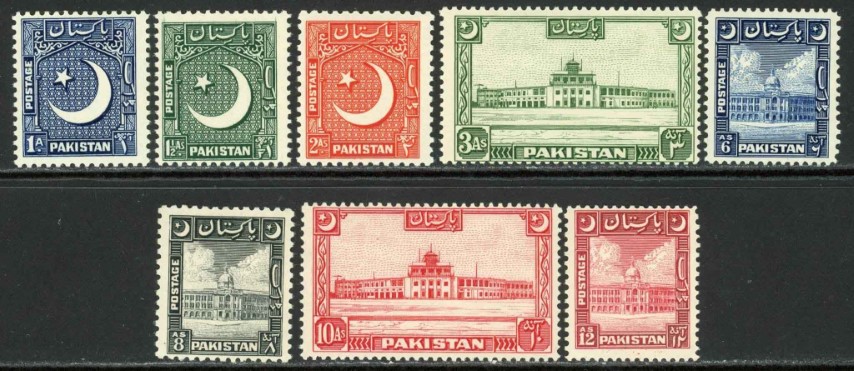 Pakistan 1949-53 SG.44-51 U/M (1)