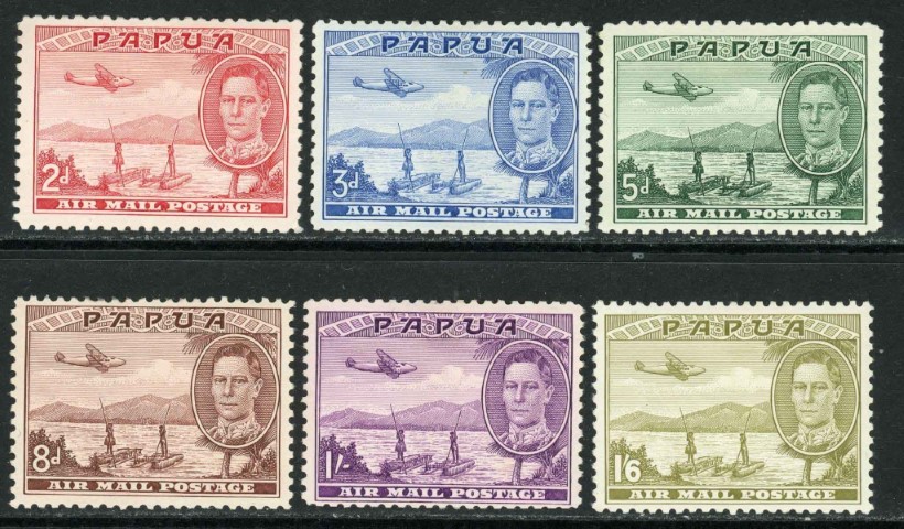 Papua 1939-41 SG.163-168 M/M