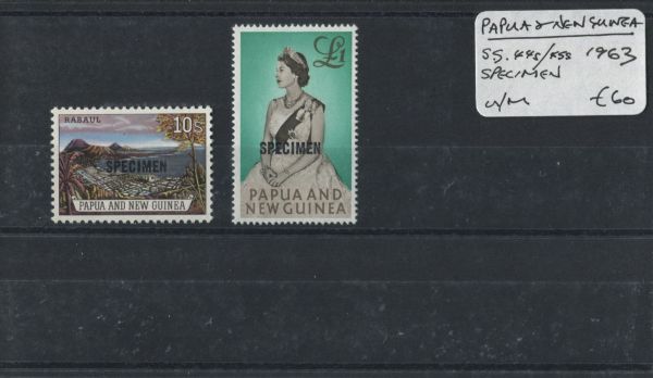 Papua 1963 SG.44s & SG.45s U/M