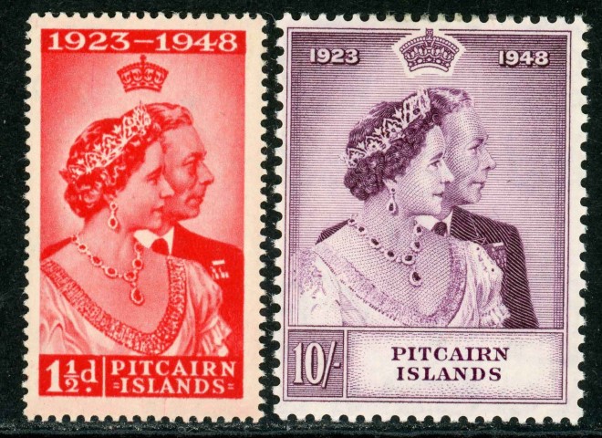 Pitcairn Islands 1949 SG.11-12 U/M (2)