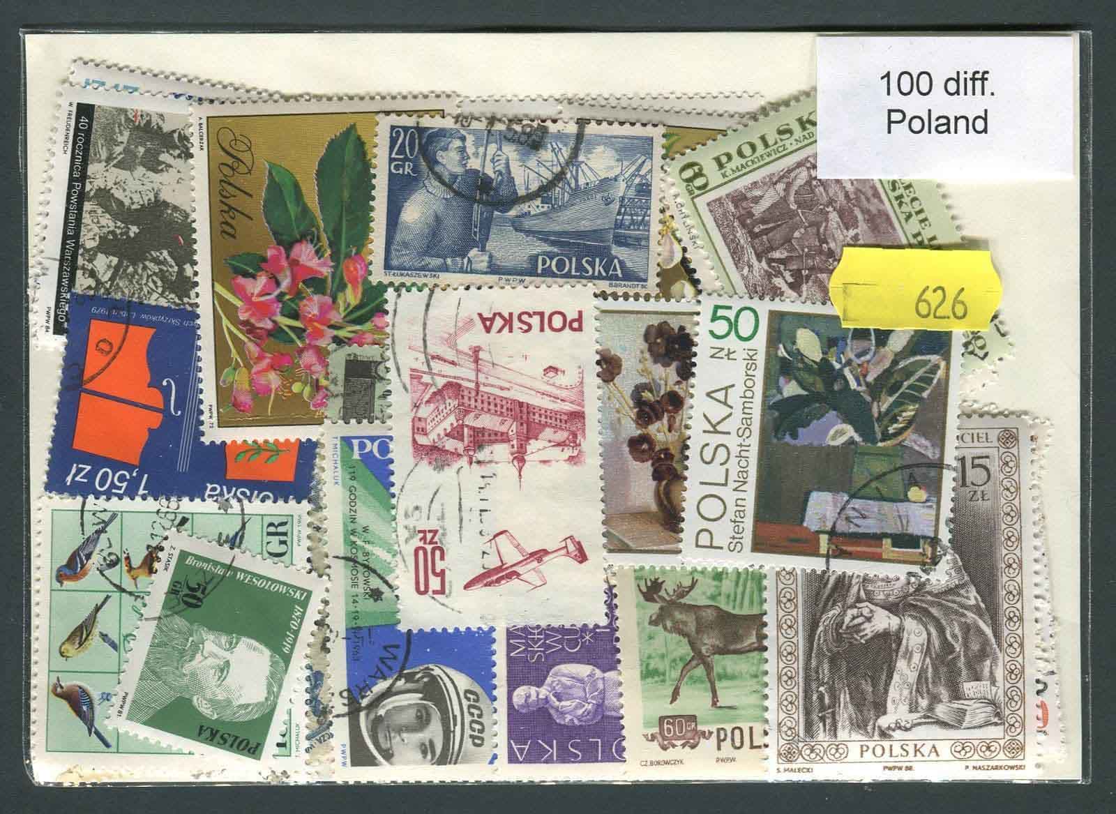 Poland 100 Stamps (626)