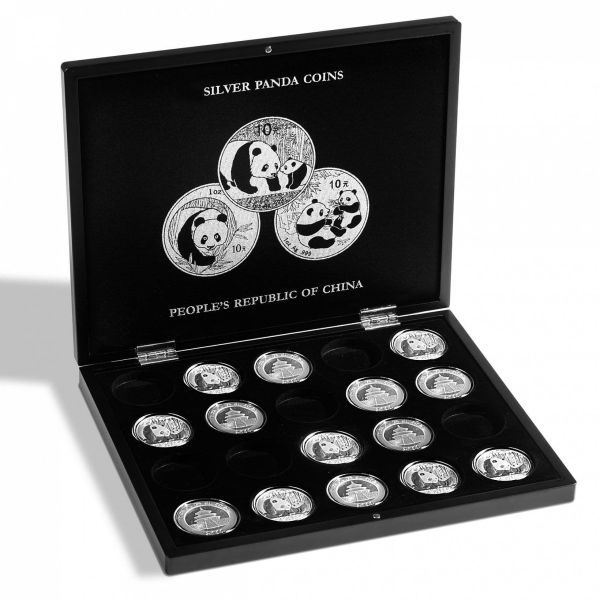 Presentation Case For 20 Panda Silver Coins In Capsules, Black