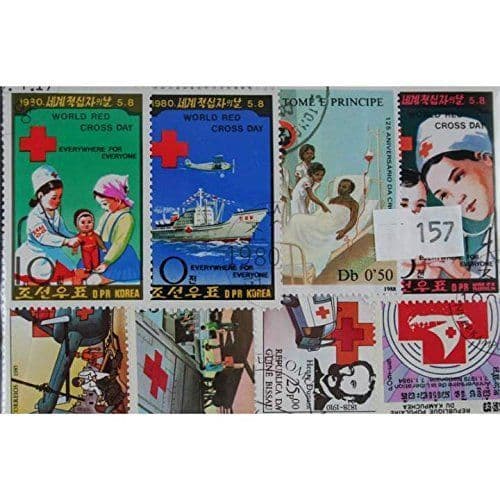 Red Cross Stamps 50 Stamps (157)