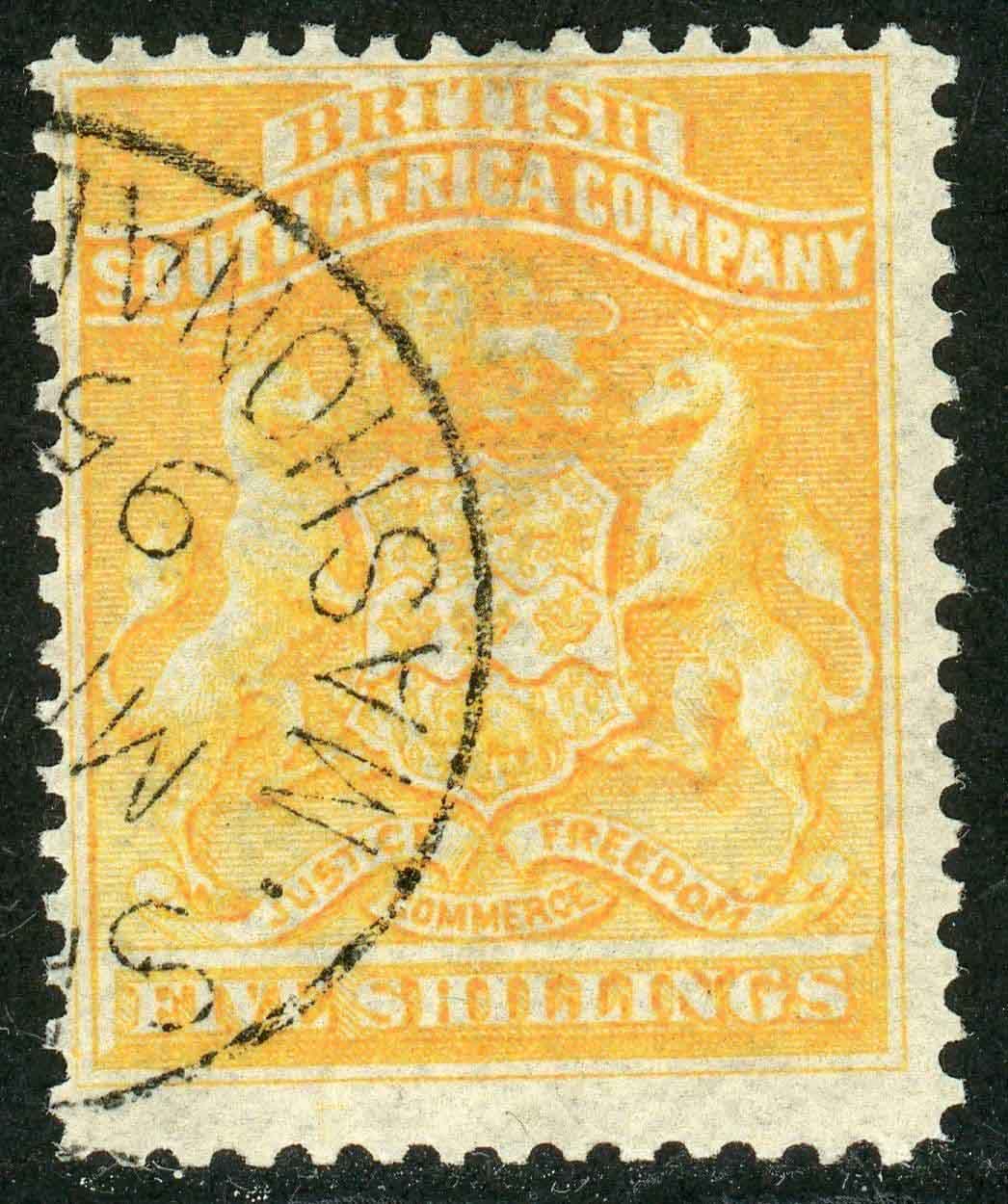 Rhodesia 1892-93 SG.8 F/U