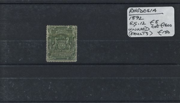 Rhodesia 1892 SG.12 M/M