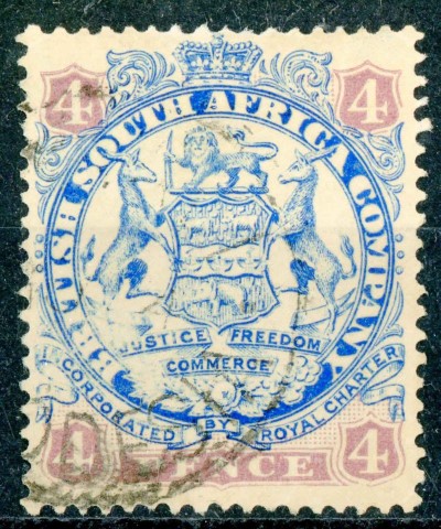 Rhodesia 1896-7 SG.32 F/U