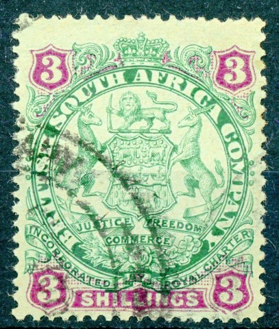 Rhodesia 1896-7 SG.36 F/U