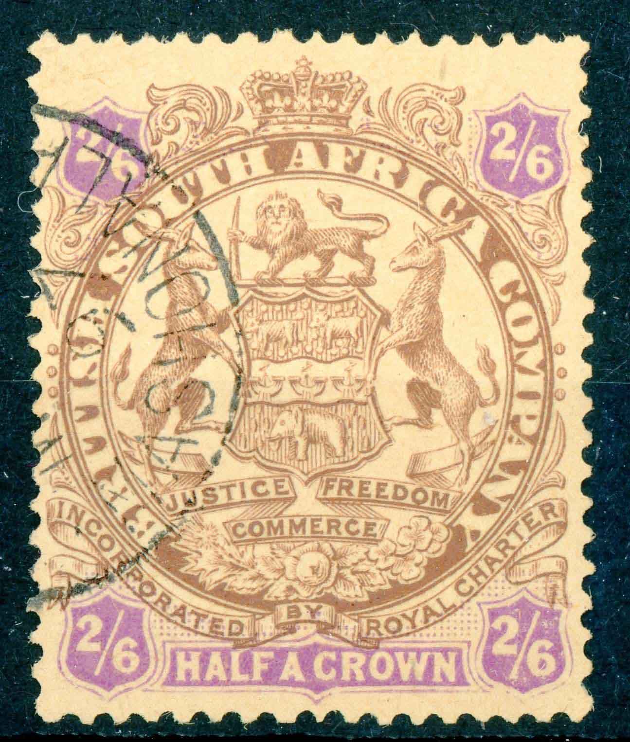 Rhodesia 1896-7 SG.48 F/U