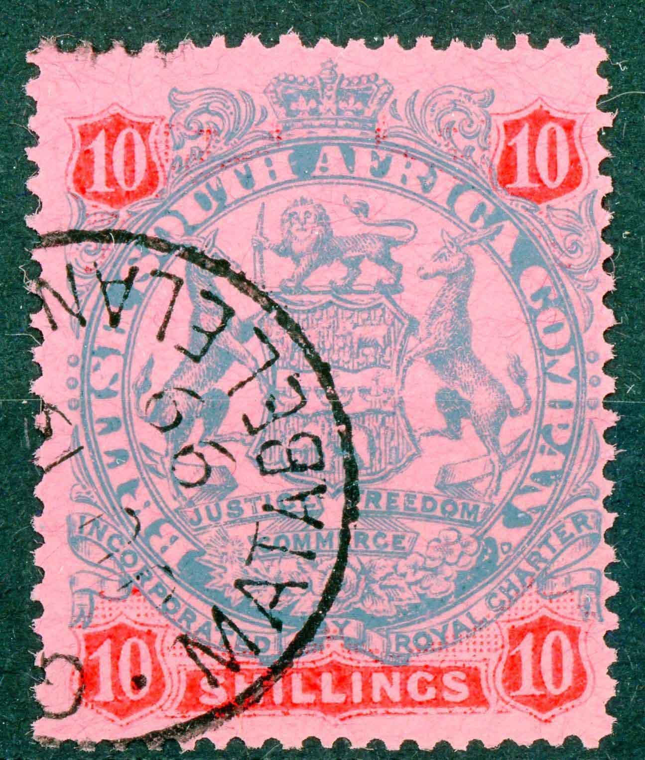 Rhodesia 1896-7 SG.50 F/U