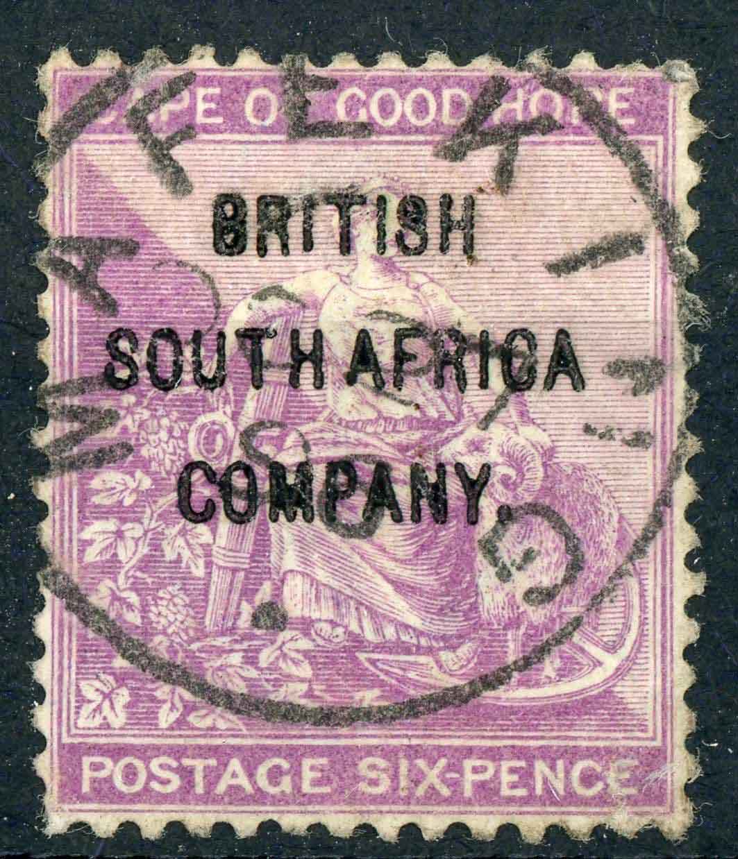 Rhodesia 1896 SG.63 F/U