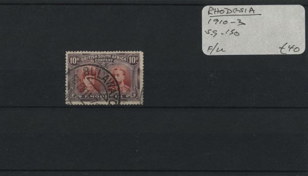 Rhodesia 1910-13 SG.150 F/U (Lot 2)