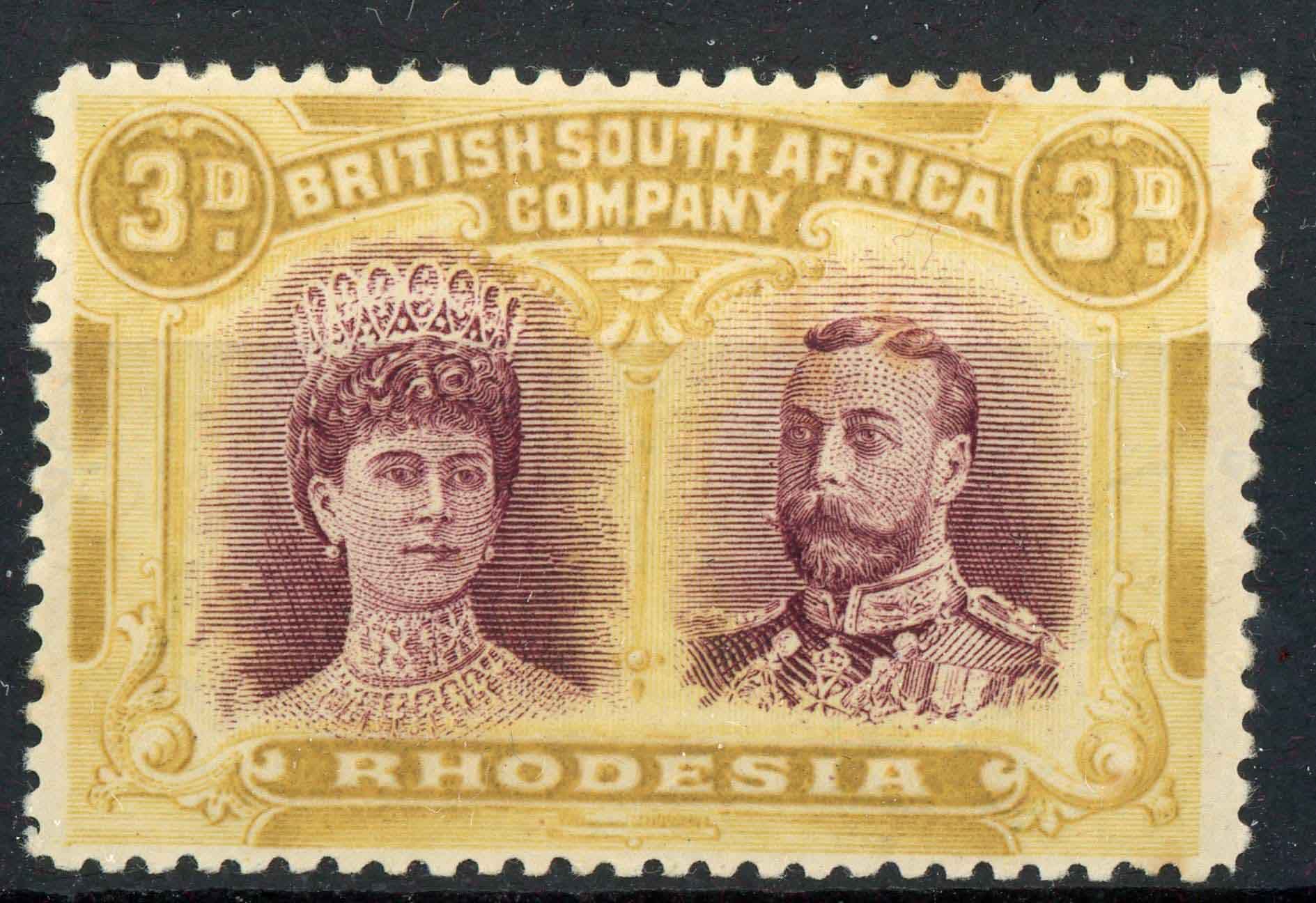 Rhodesia 1910-3 SG.136 M/M (with certificate)