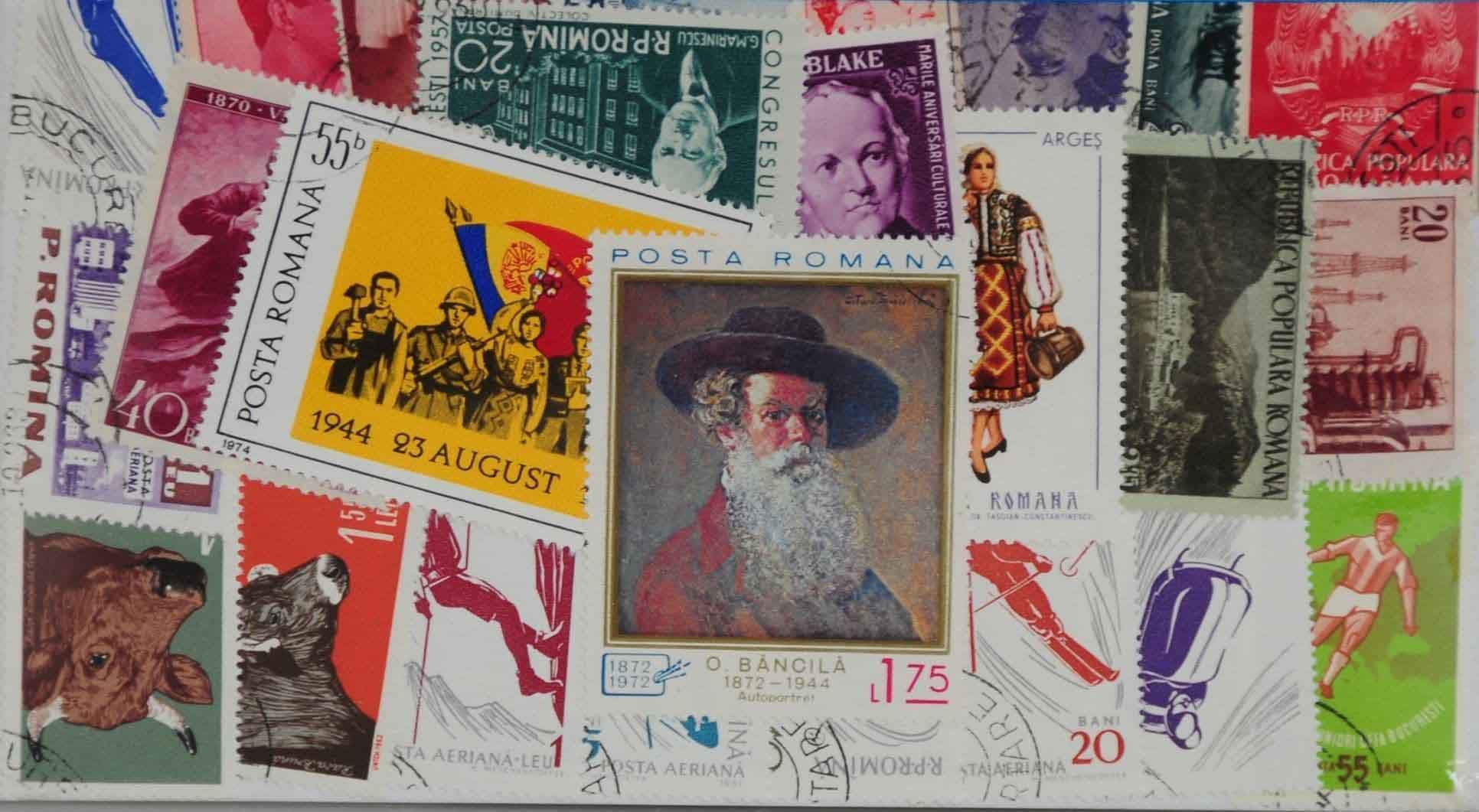 Romania 100 Stamps (Large format) (L281)