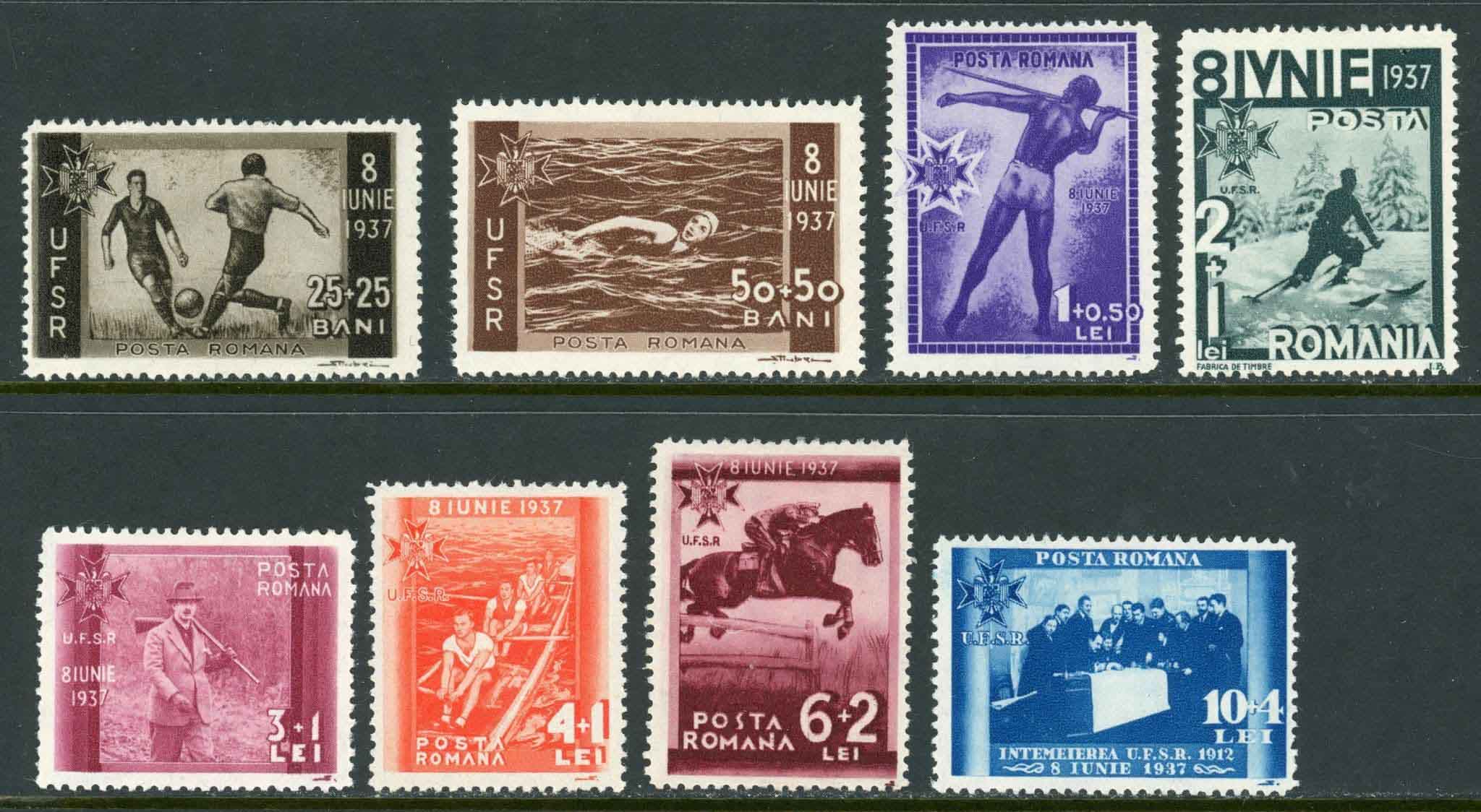 Romania 1937 SG.1352-1359 M/M