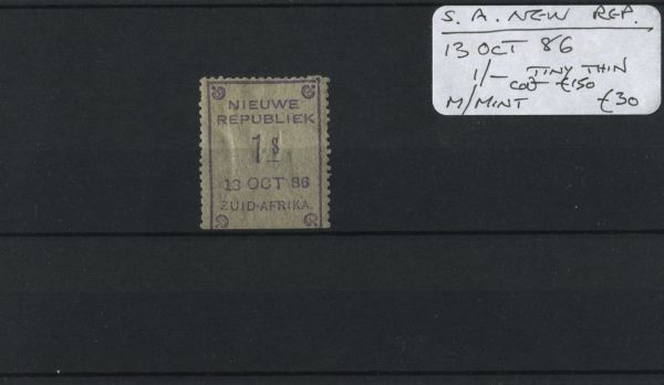 S.A. New Rep. 1886 1/- M/M