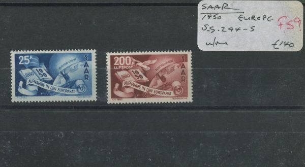 Saar 1950 SG.294-5 U/M - 1