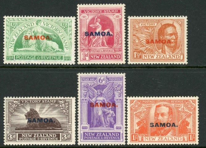 Samoa 1920 SG.143-148 M/M