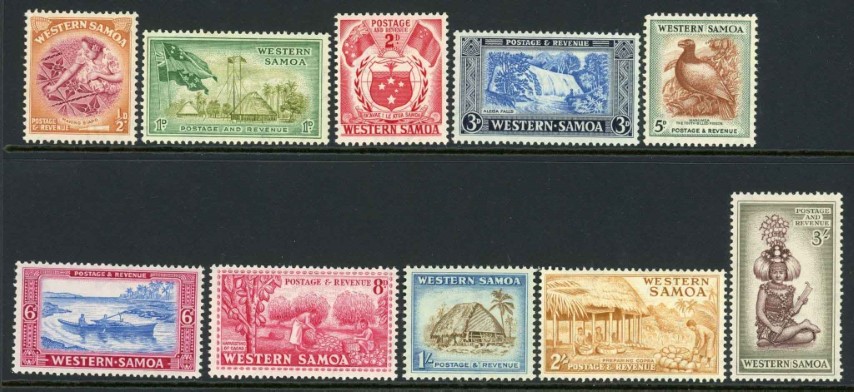 Samoa 1952 SG.219-228 U/M