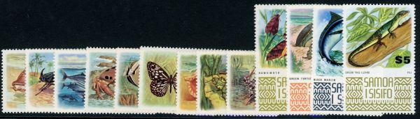 Samoa 1972-76 SG.390-399c U/M