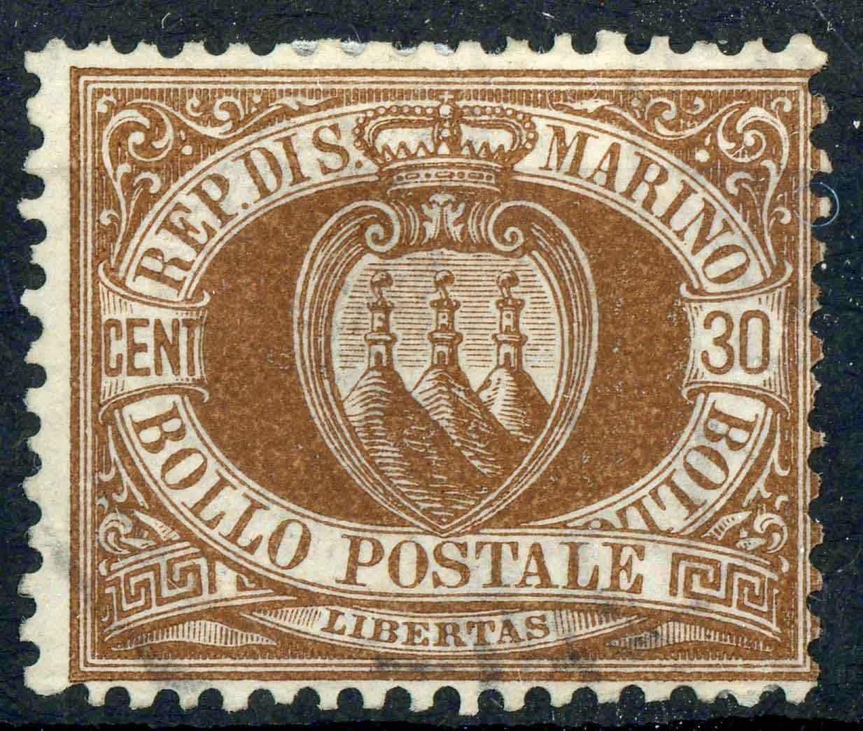 San Marino 1877-90 SG.6 F/U (3)