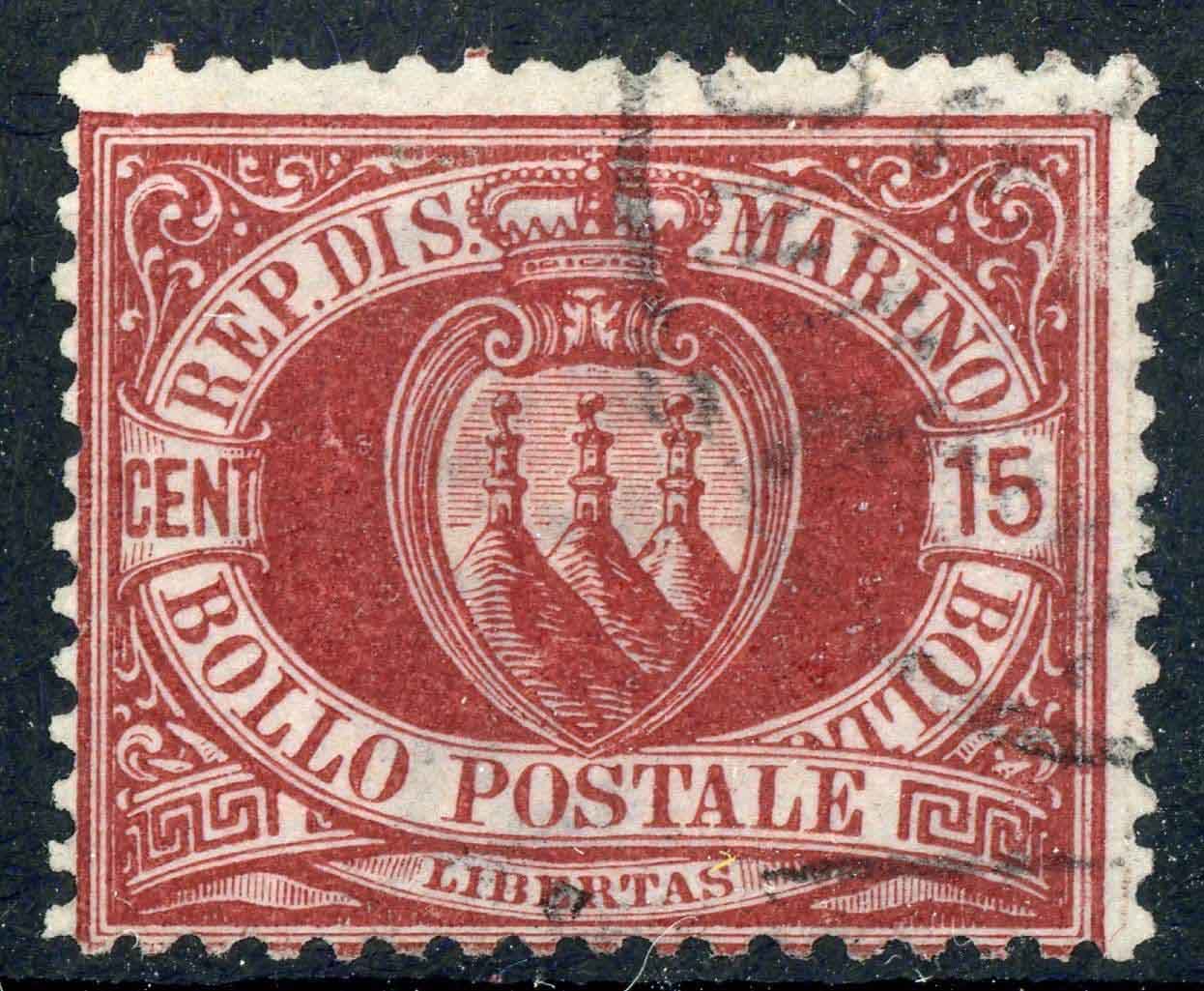 San Marino 1892-94 SG.21 F/U (2)