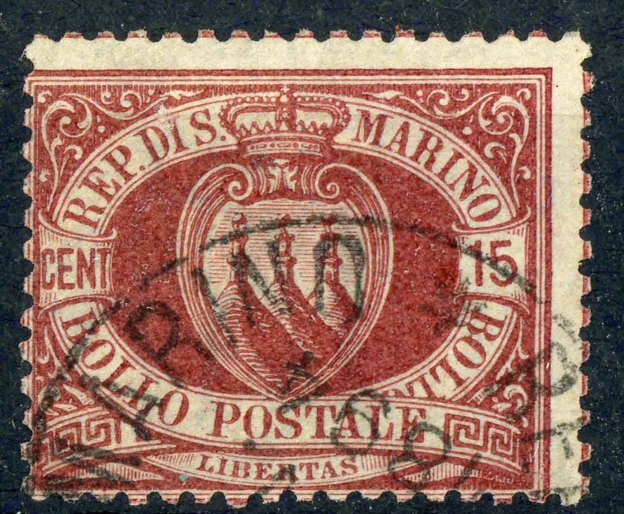 San Marino 1892-94 SG.21 F/U (3)