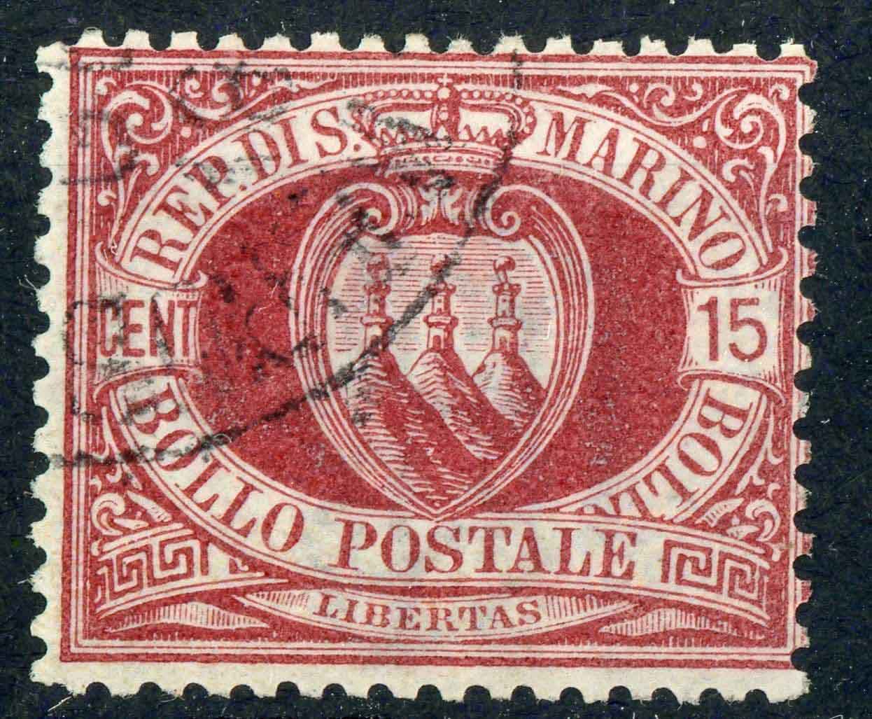 San Marino 1892-94 SG.21 F/U (4)