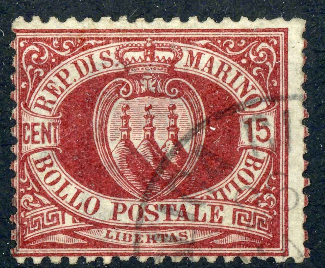 San Marino 1892-94 SG.21 F/U (5)