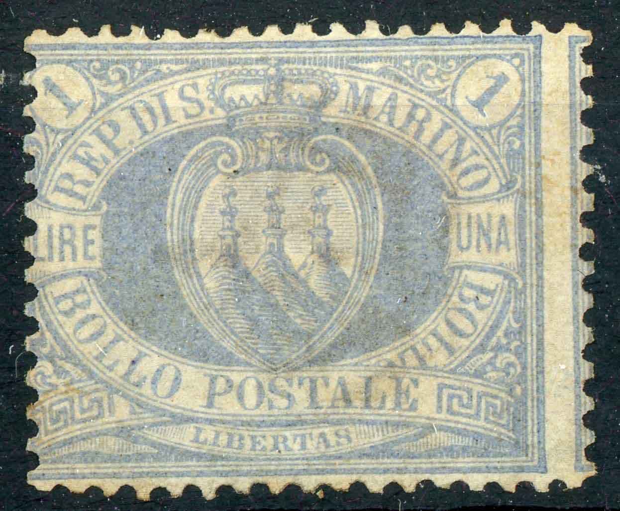 San Marino 1894-99 SG.37 M/M little rusty on reverse