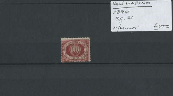 San Marino 1894 SG.21 M/M