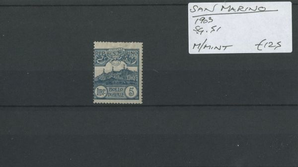 San Marino 1903 SG.51 M/M