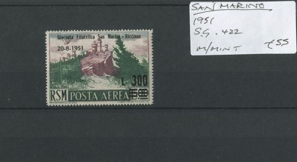 San Marino 1951 SG.422 M/M