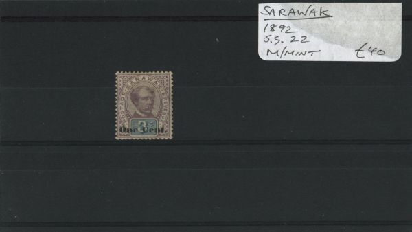 Sarawak 1892 SG.22 M/M (Lot 2)