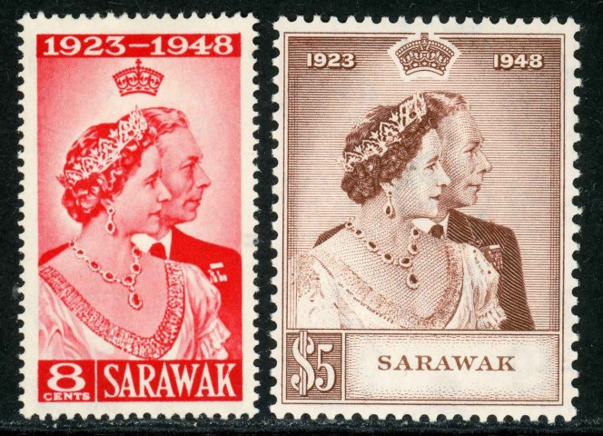 Sarawak 1948 SG.165-166 M/M