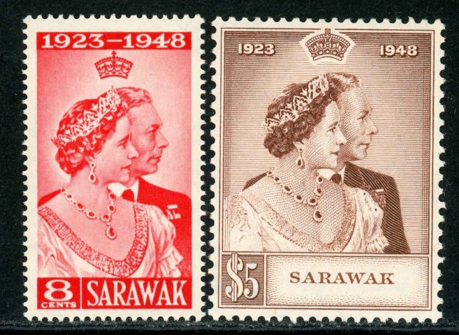 Sarawak 1948 SG.165-166 U/M