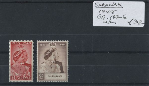 Sarawak 1948 SG.165-66 U/M