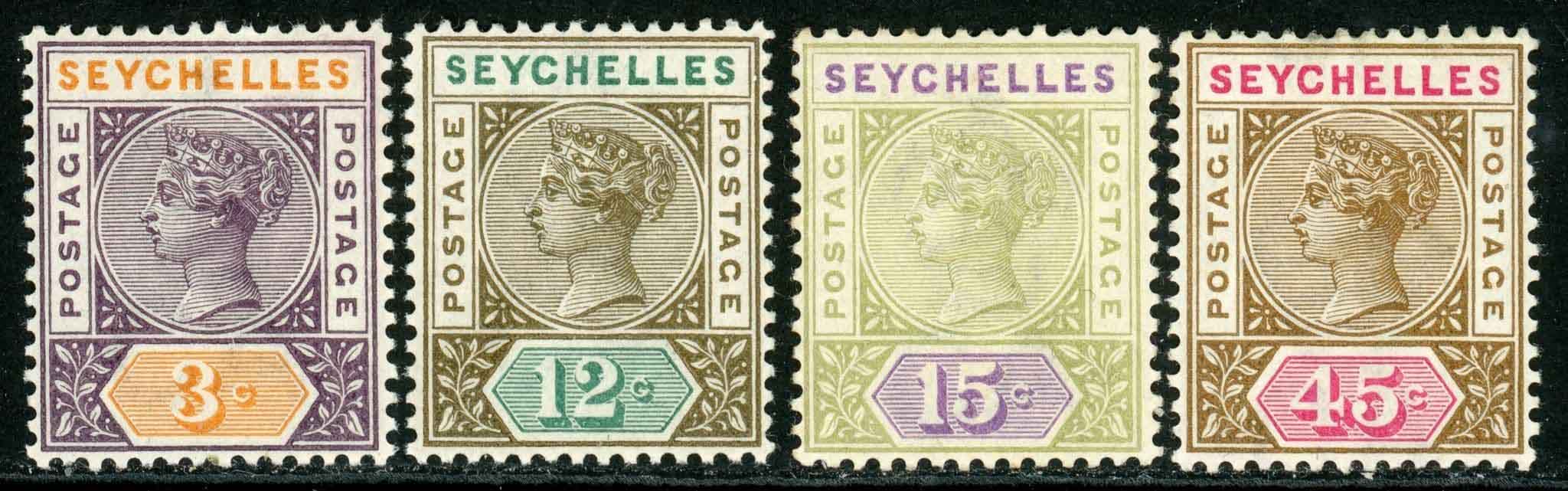 Seychelles 1893 SG.22-25 M/M