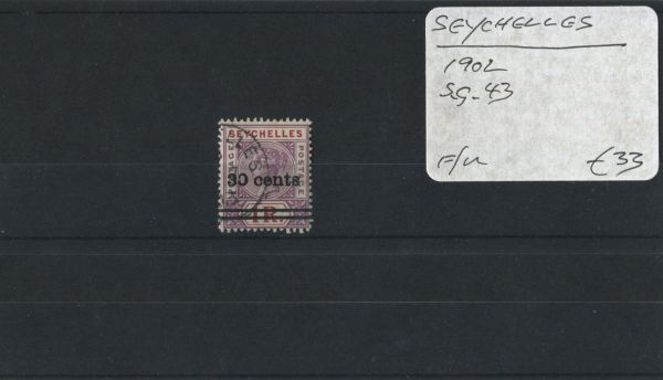 Seychelles 1902 SG.43 F/U