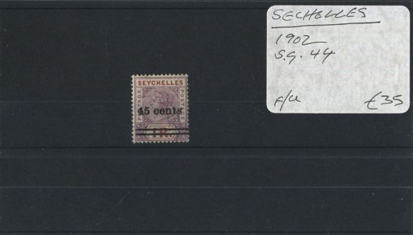 Seychelles 1902 SG.44 F/U