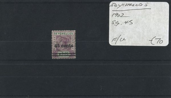 Seychelles 1902 SG.45 F/U