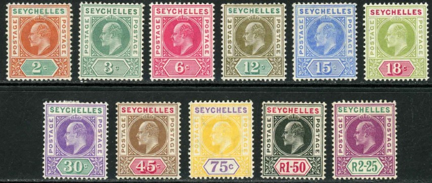 Seychelles 1906 SG.60-70 M/M