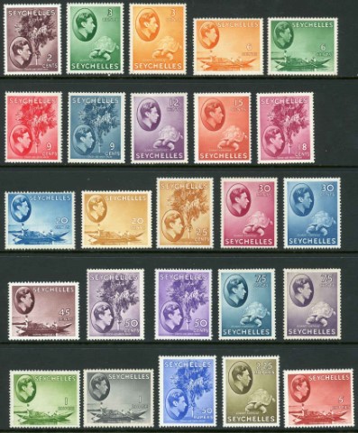 Seychelles 1938-1949 SG.135-149 M/M