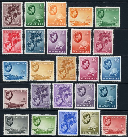 Seychelles 1938-49 SG.135-149 M/M