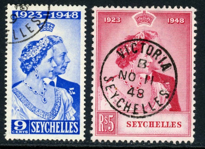 Seychelles 1948 SG.152-153 F/U (2)