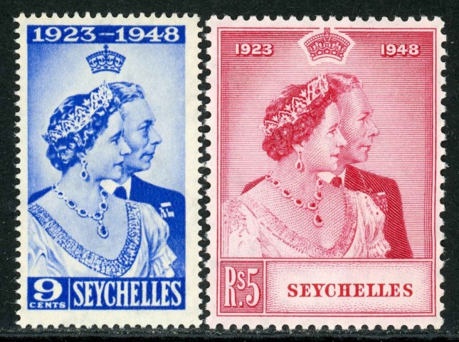 Seychelles 1948 SG.152-153 M/M